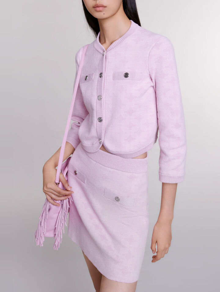 Falda de punto jacquard