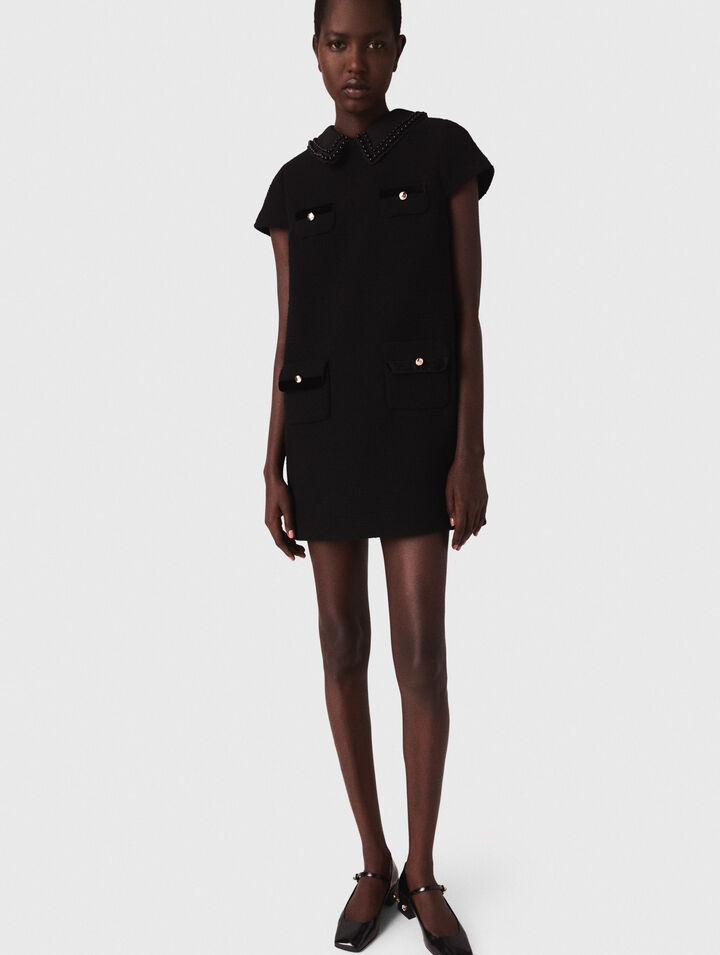 Vestido corto de tweed