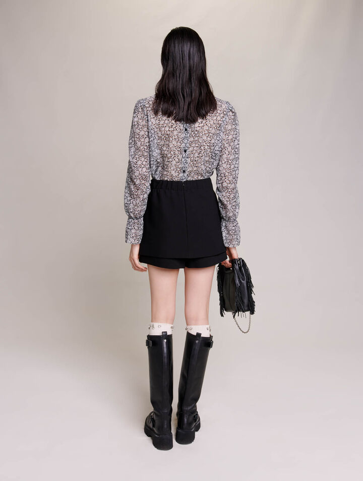 Shorts de crep&eacute;