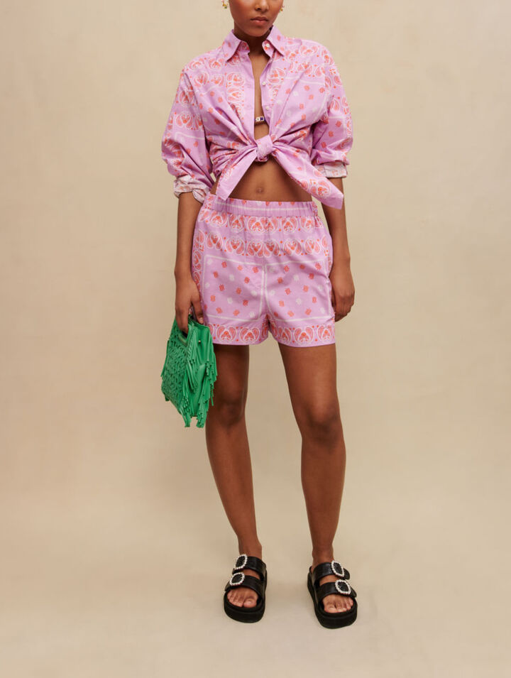 Pantalones cortos con estampado