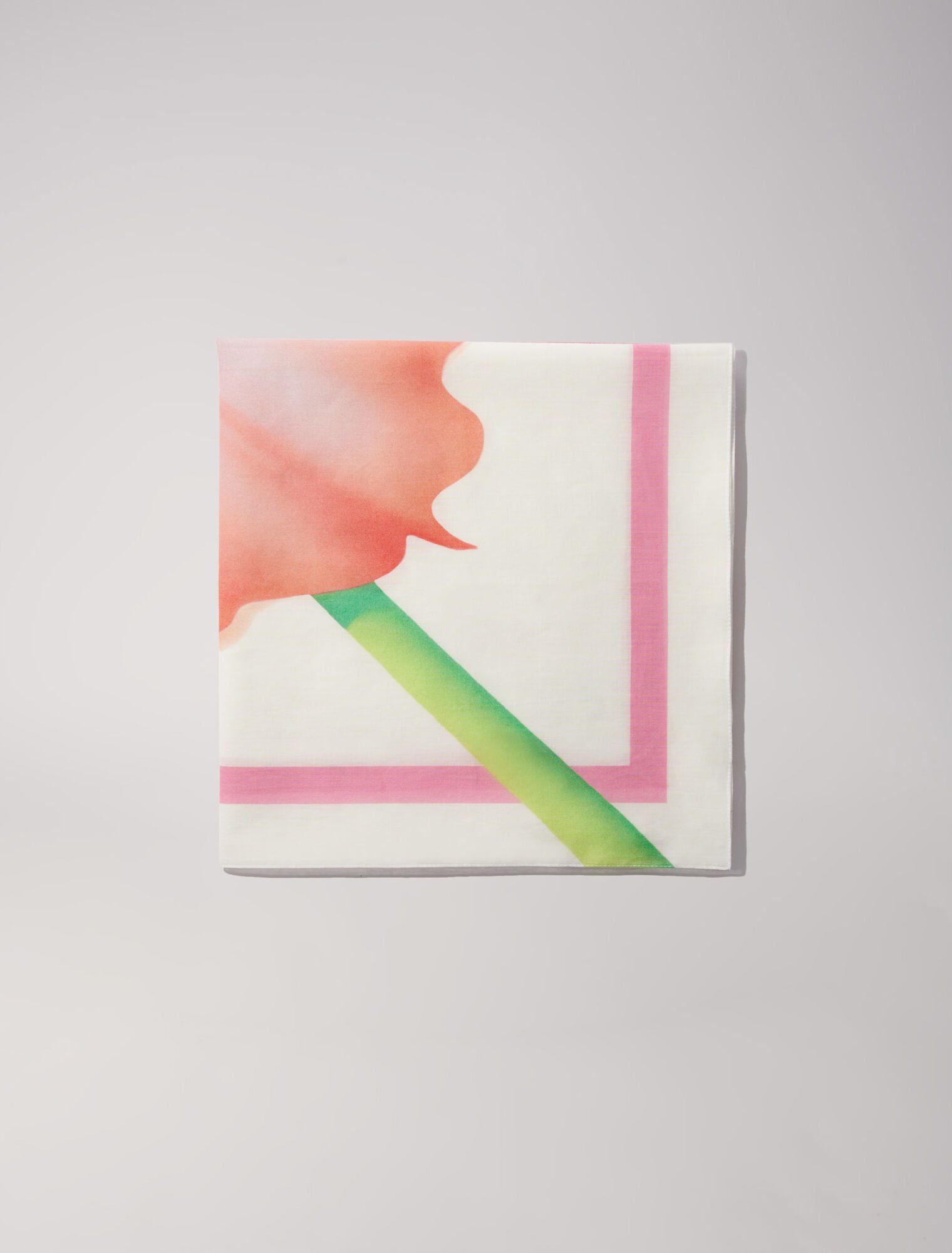 Pareo de algodón con estampado floral