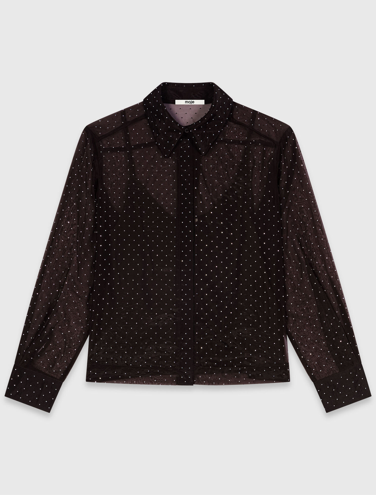 Camisa con pedrer&iacute;a
