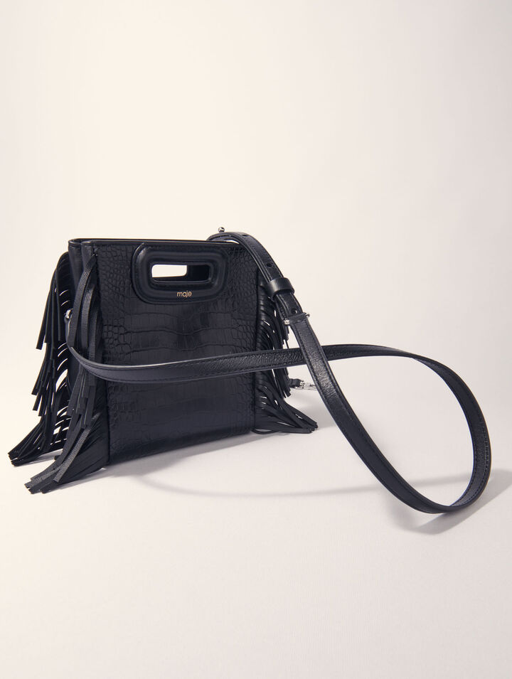 Bolso M Mini de piel de cocodrilo