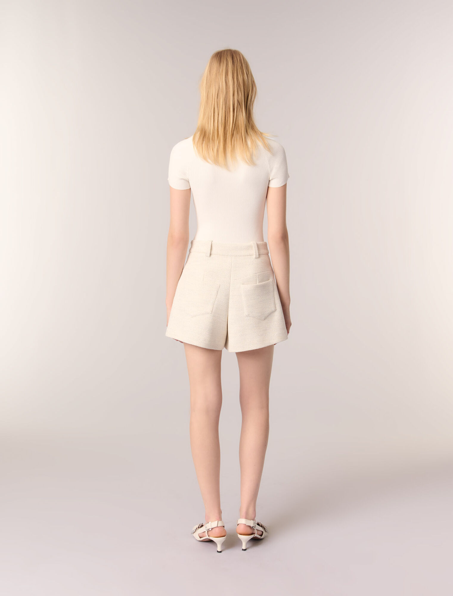 Short de tweed y lurex