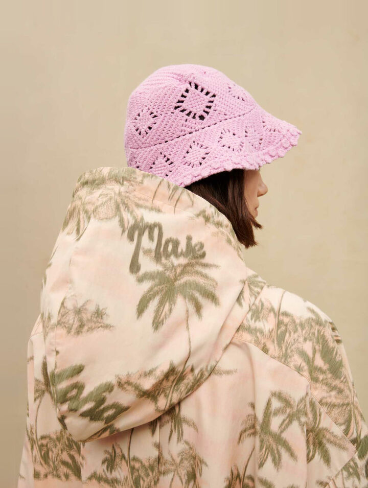 Chaqueta con estampado de palmeras