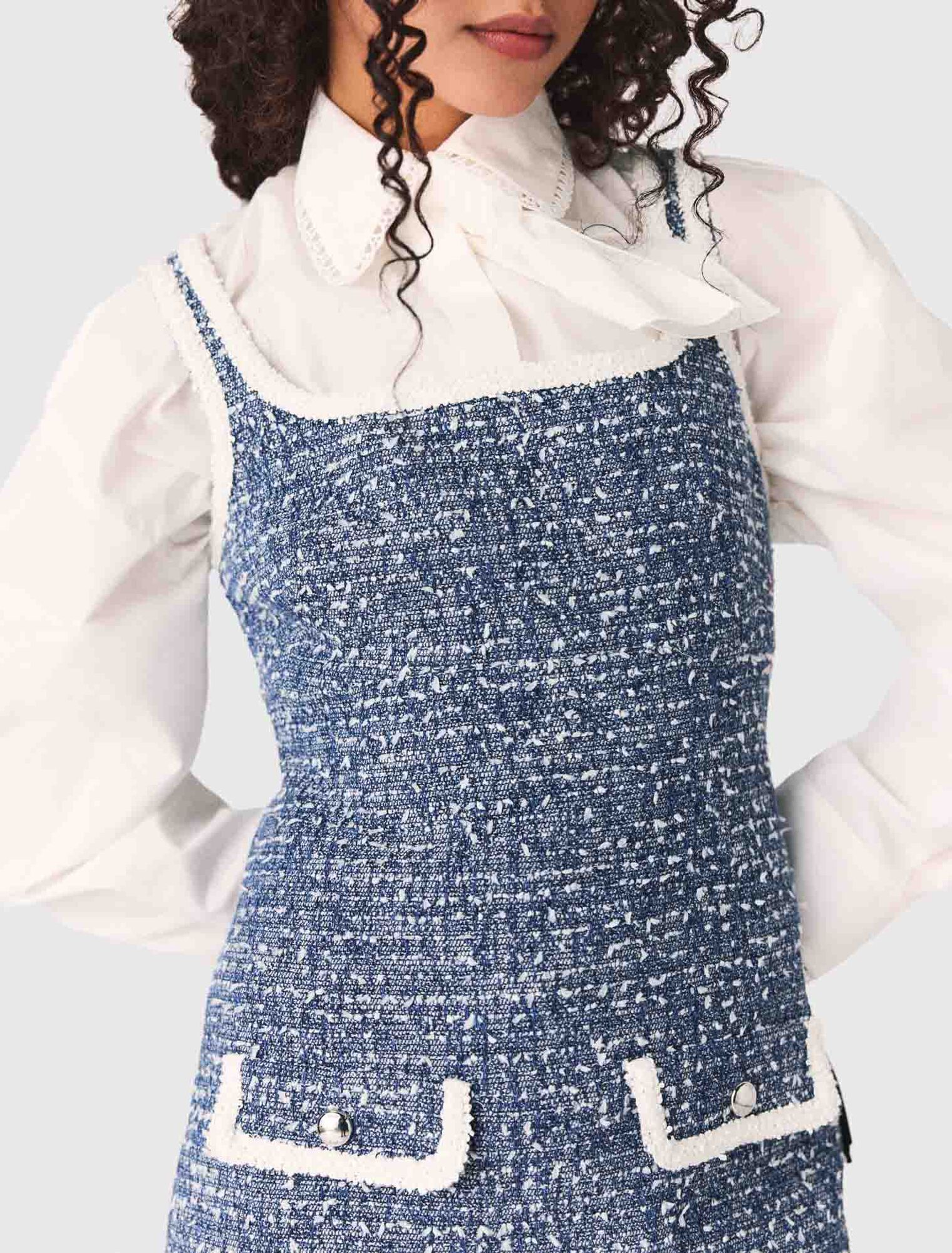 Vestido corto de tweed