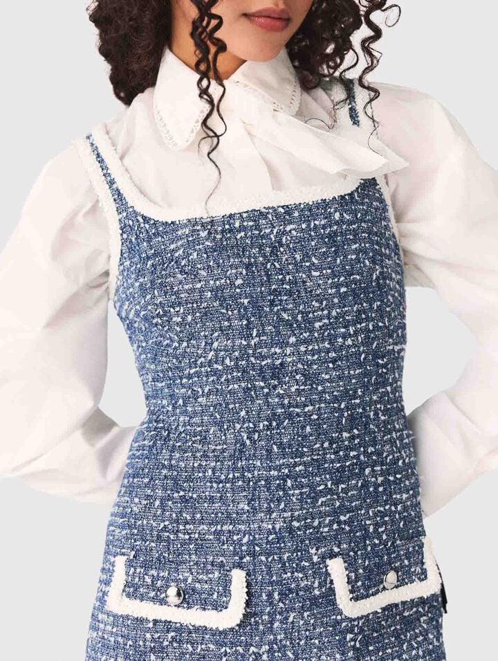 Vestido corto de tweed