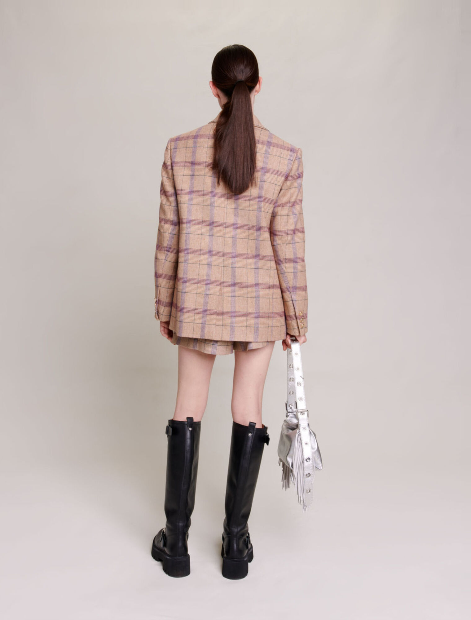 Chaqueta de traje a cuadros