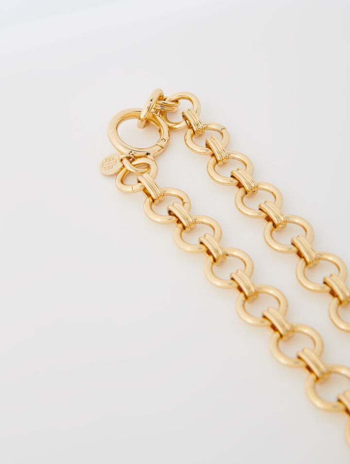 Collar corazón dorado