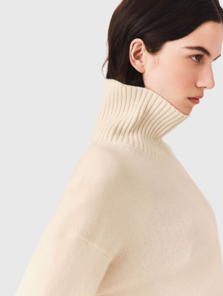 Jersey de cuello alto de cachemir