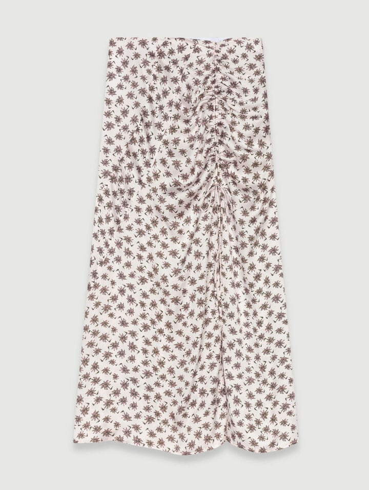 Falda midi con aberturas