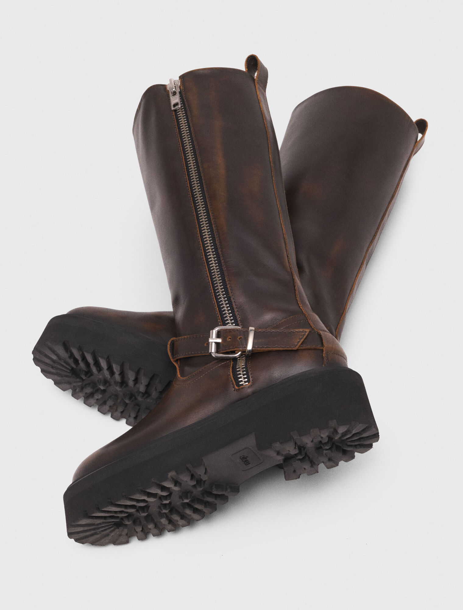 Botas biker de cuero