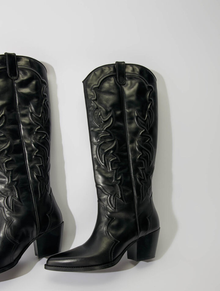 Botas de cuero western