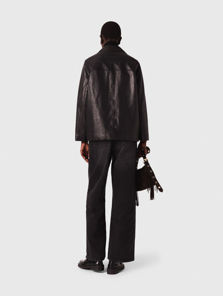 Chaqueta de piel acolchada