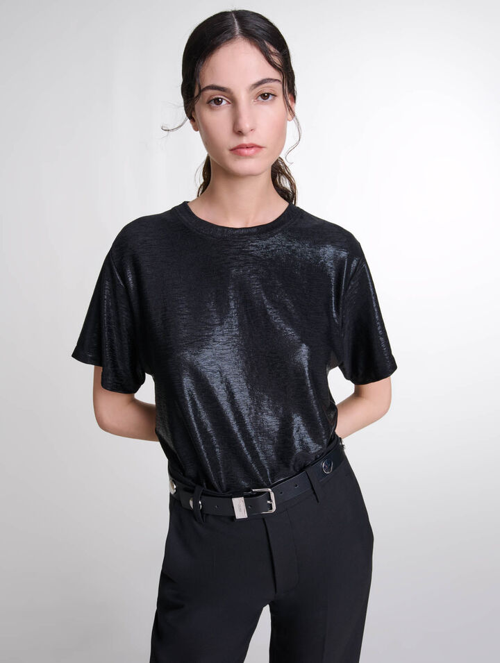 Camiseta de lamé