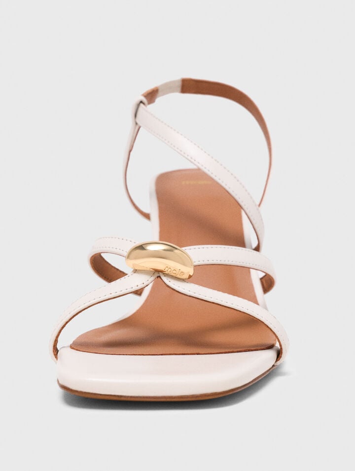Sandalias multitiras de piel