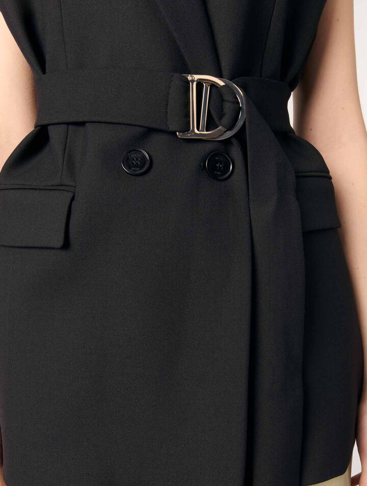 Chaqueta de traje sin mangas 