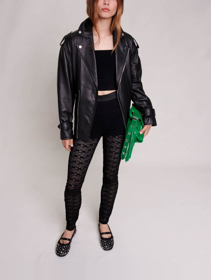 Leggings de encaje