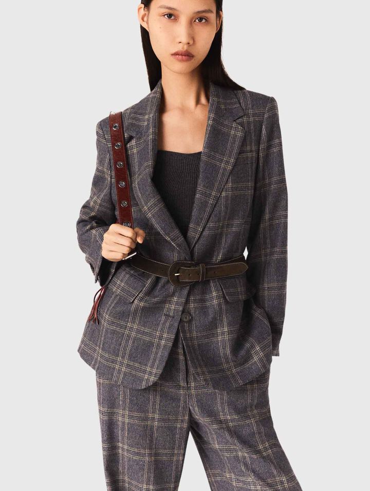 Chaqueta de traje a cuadros
