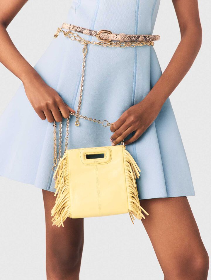 Bolso M Mini cuero craquelado mate