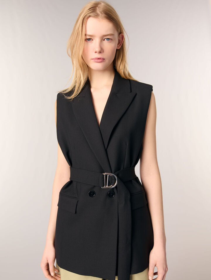 Chaqueta de traje sin mangas 