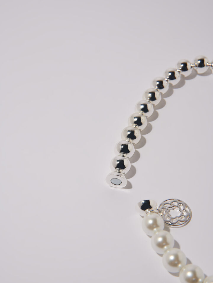 Collar choker de cuentas mixtas