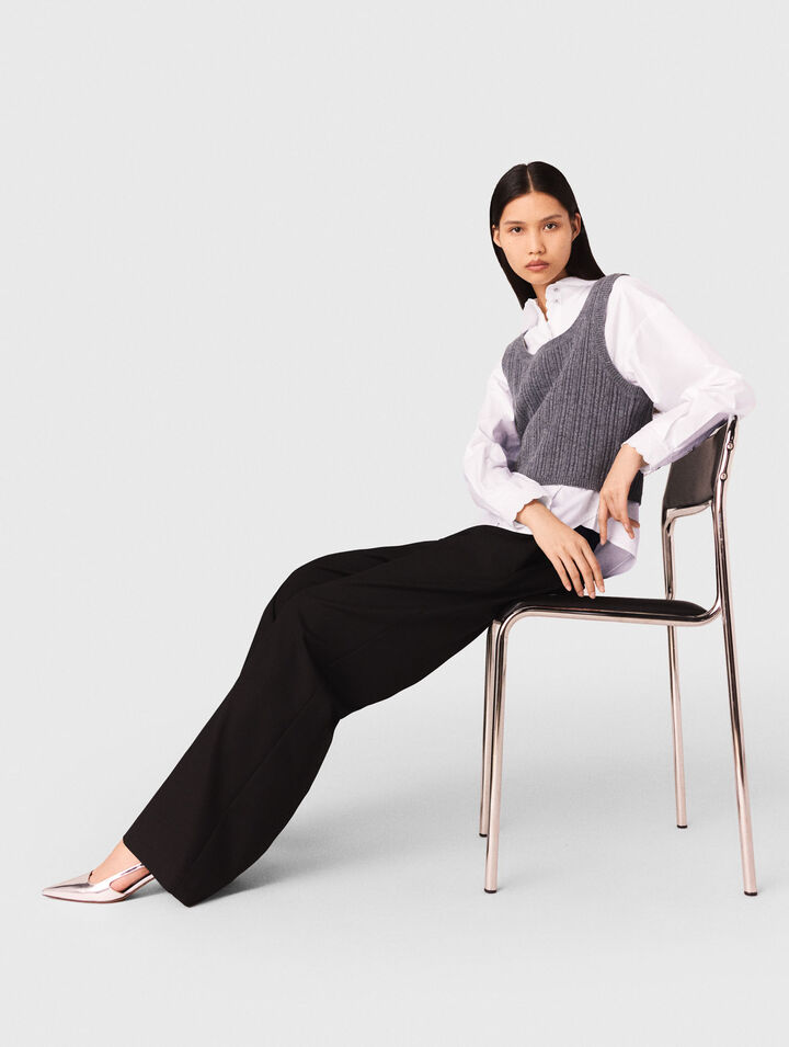 Pantalón de traje ancho