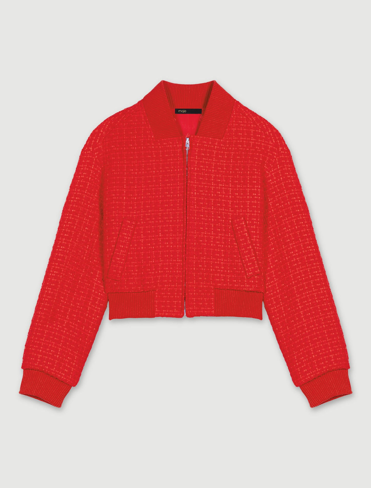 Cazadora corta de tweed