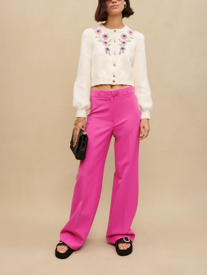 Pantalones de traje de pierna ancha
