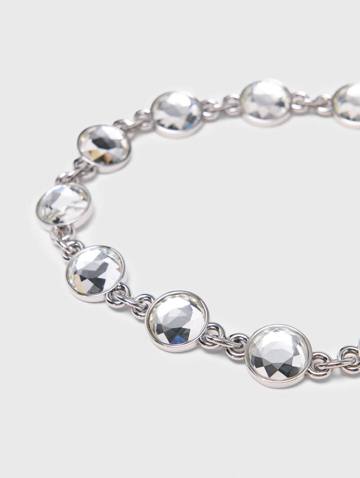 Cinturón de cadena con strass