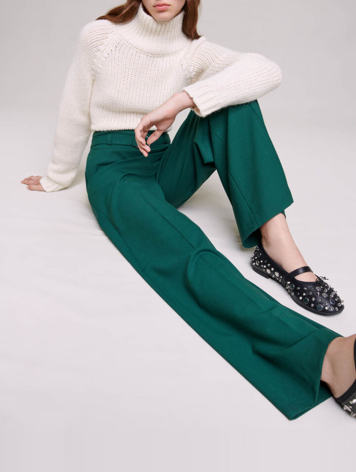 Pantalón de traje ancho