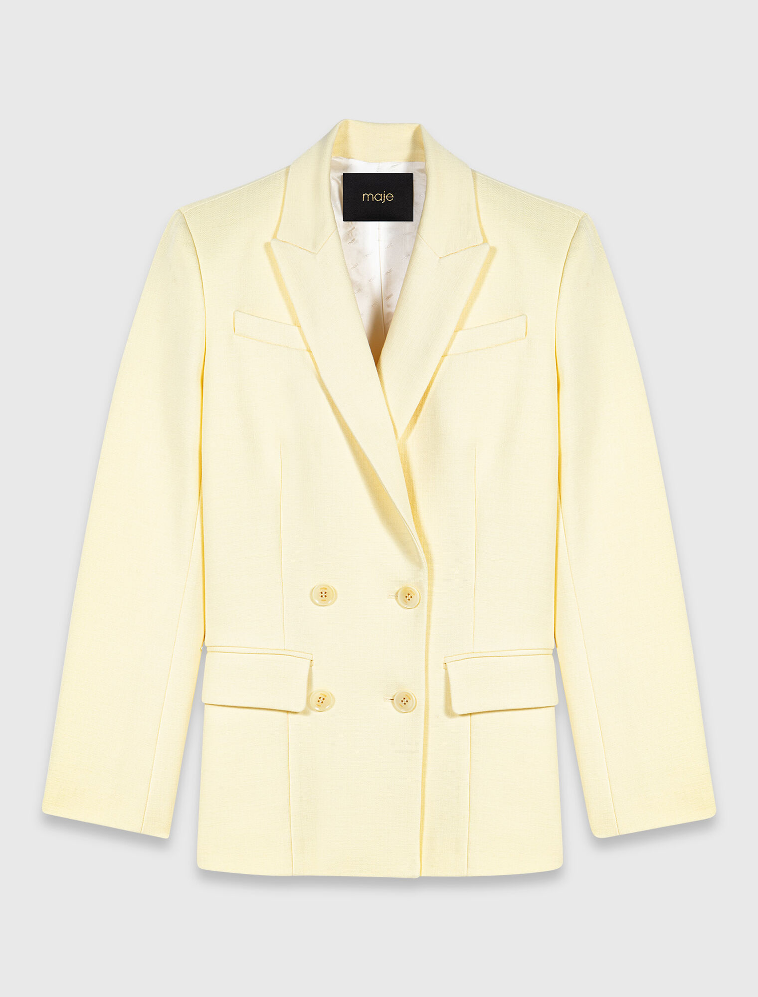 Chaqueta de traje cruzada