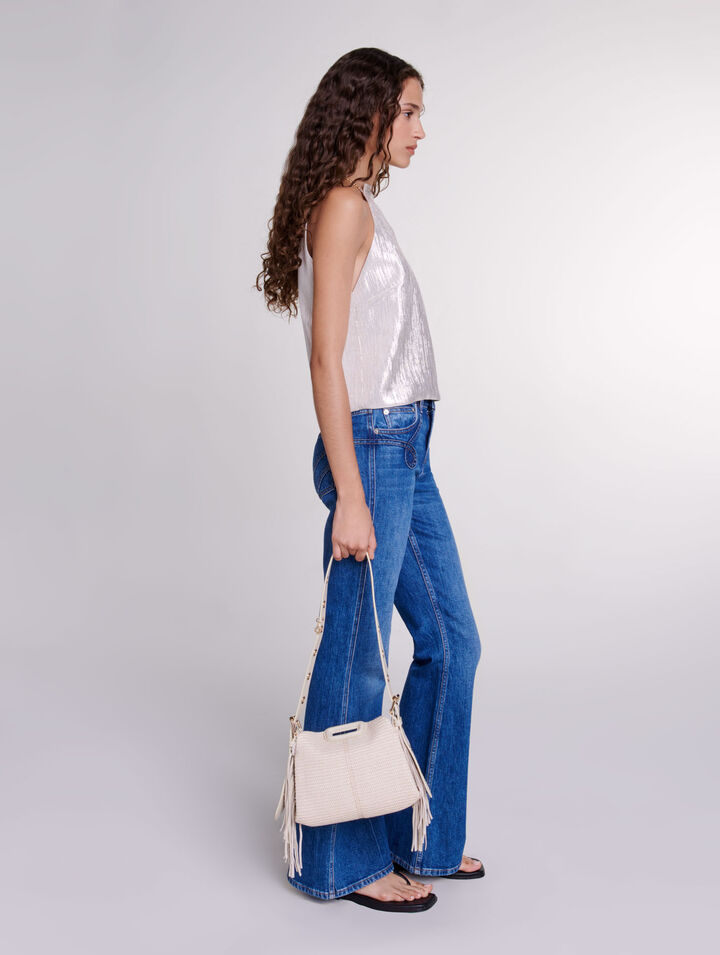 Bolso Miss M Mini efecto rafia