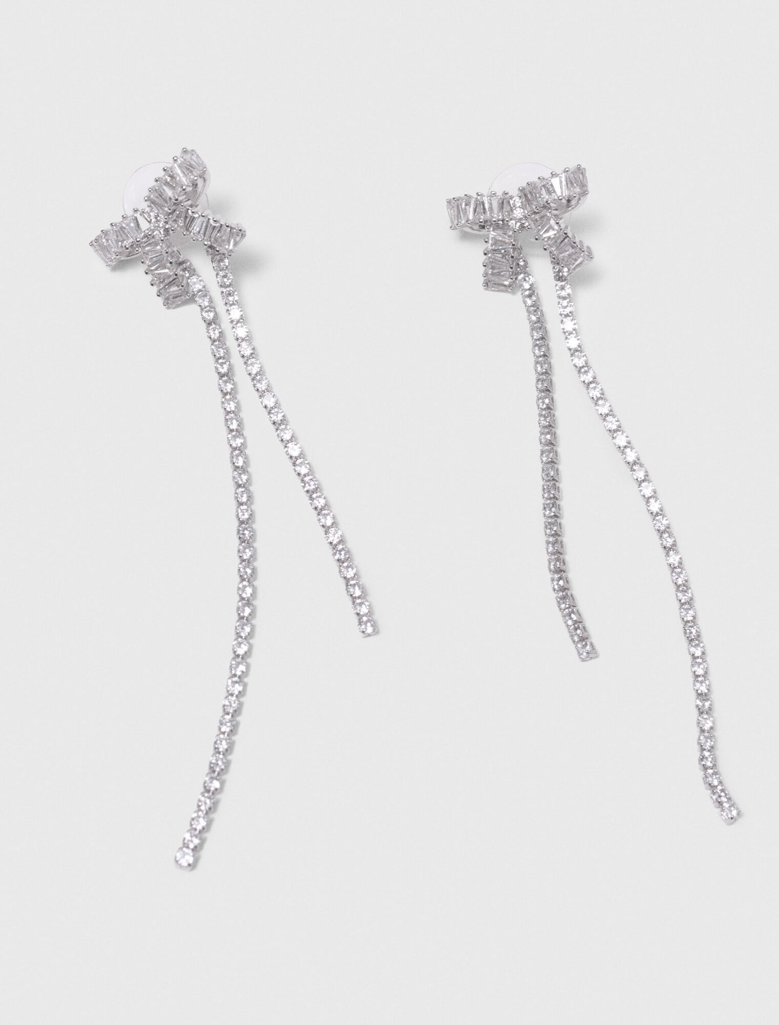 Pendientes de lazo con strass