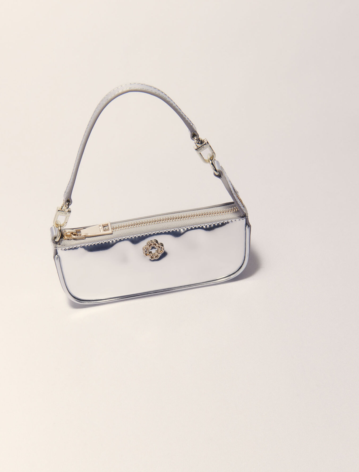 Sarah pouch de piel espejo