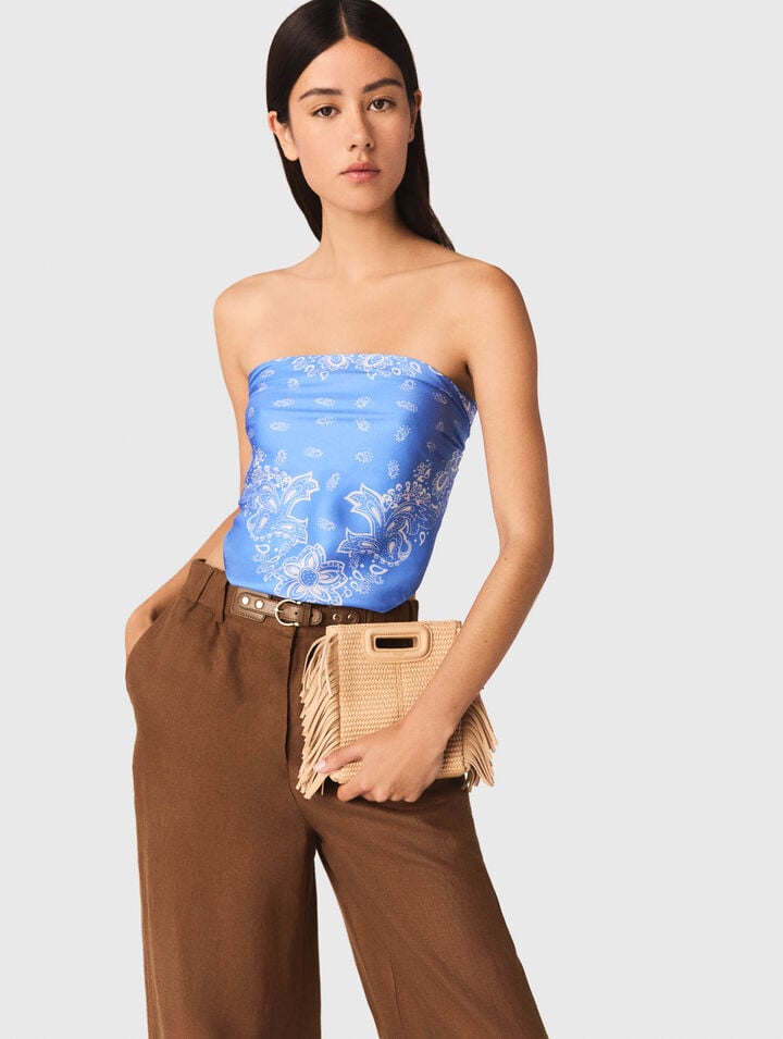 Pantal&oacute;n de mezcla de lino