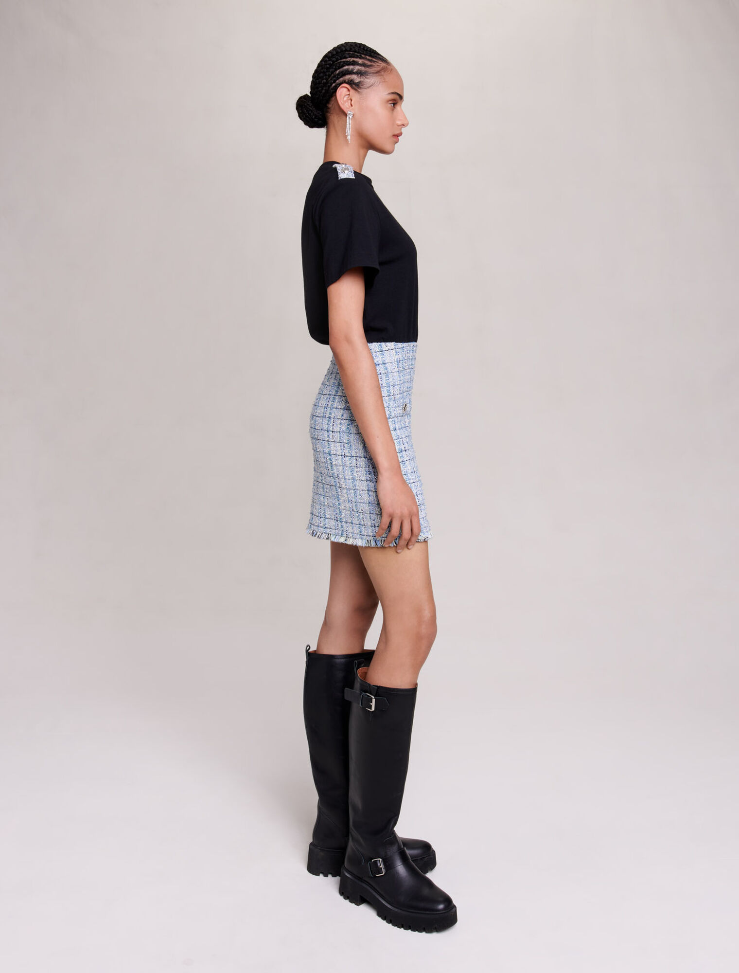 Vestido de tweed