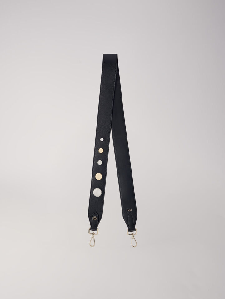 Bandolera de cuero con tachuelas