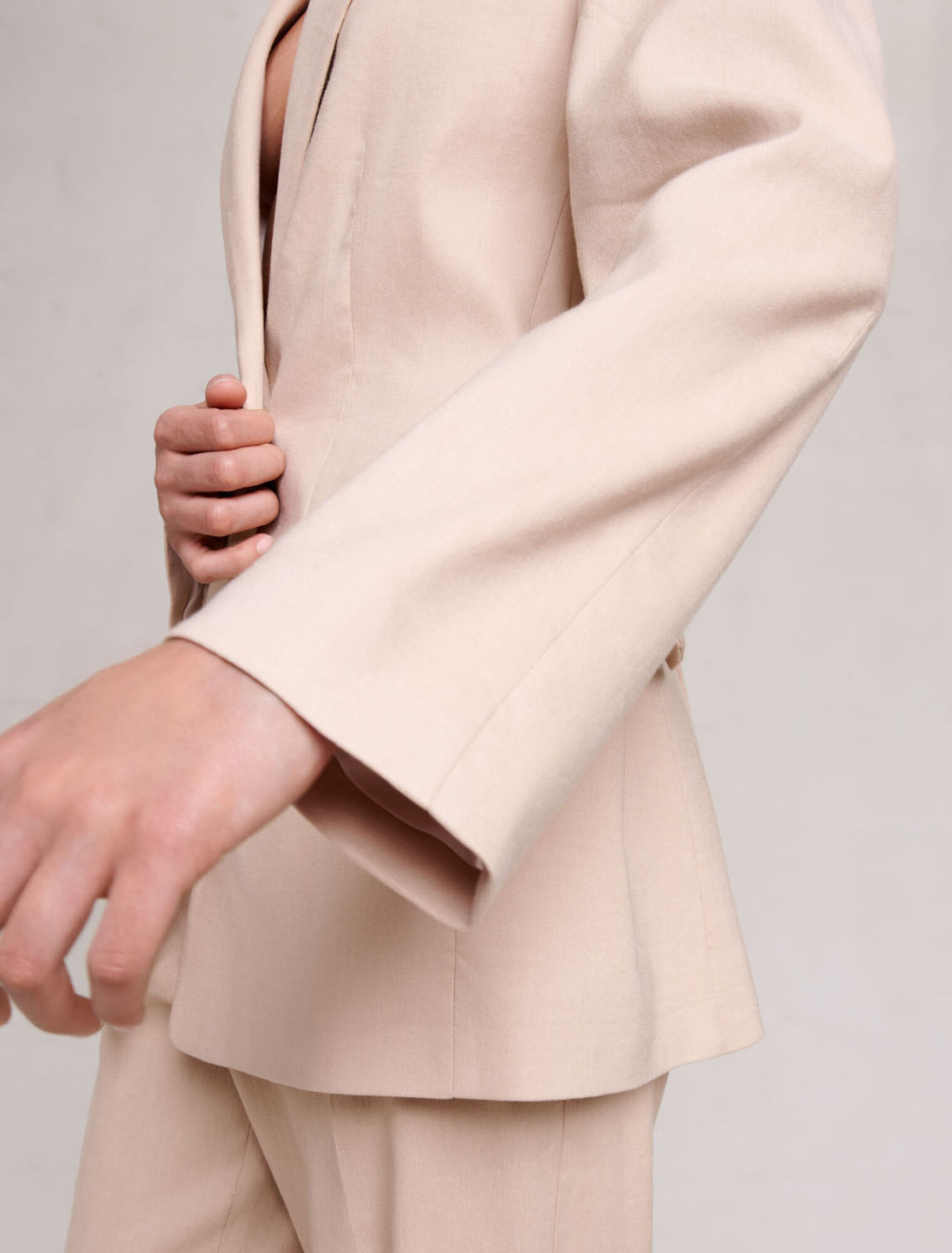 Chaqueta de mezcla de lino
