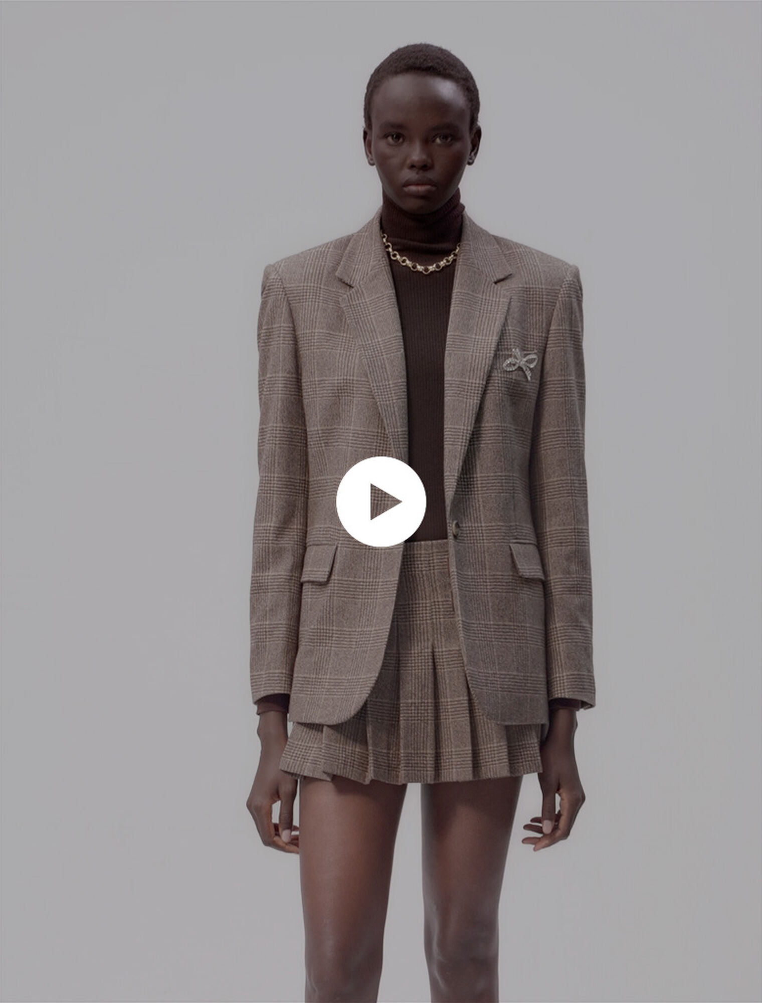 Chaqueta de traje a cuadros