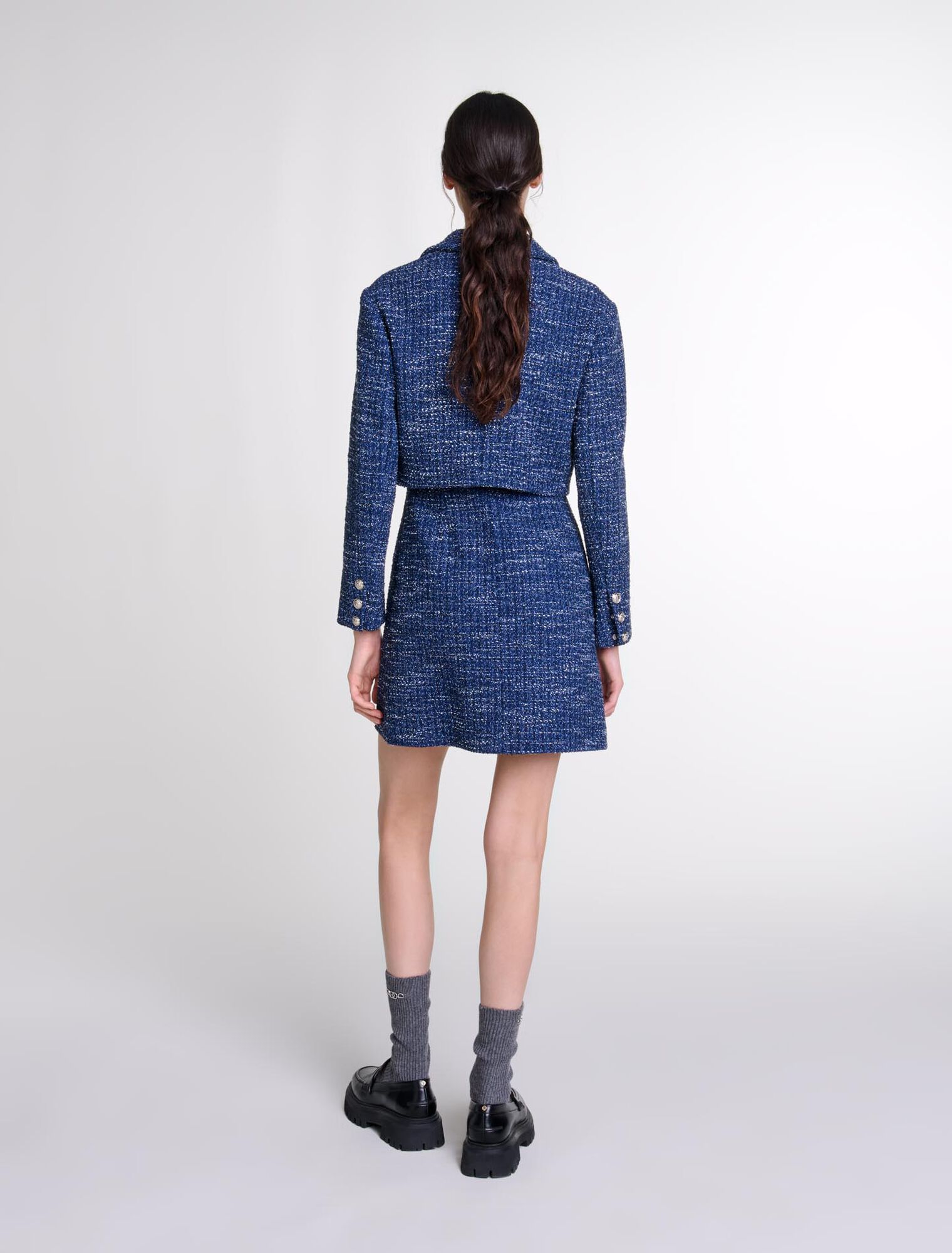 Vestido 2 en 1 de tweed
