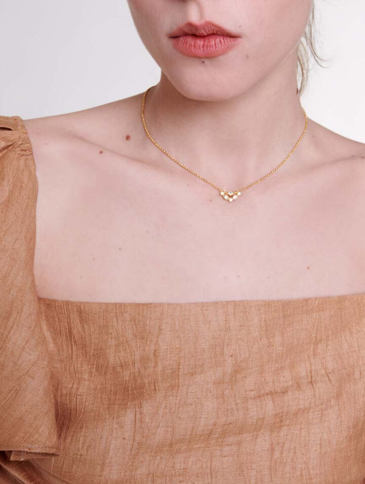 Top de lino con volantes