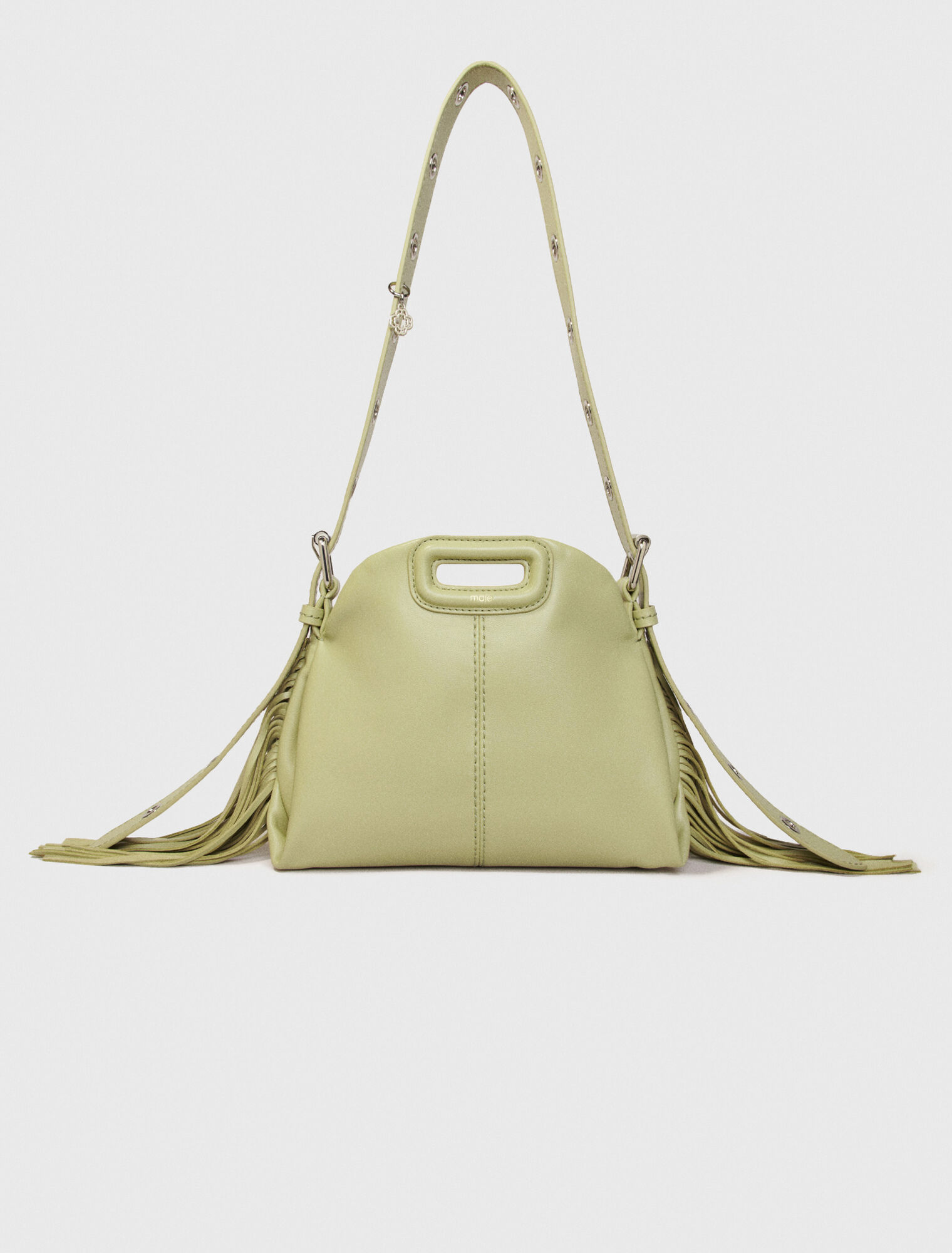 Bolso Miss M mini de cuero liso