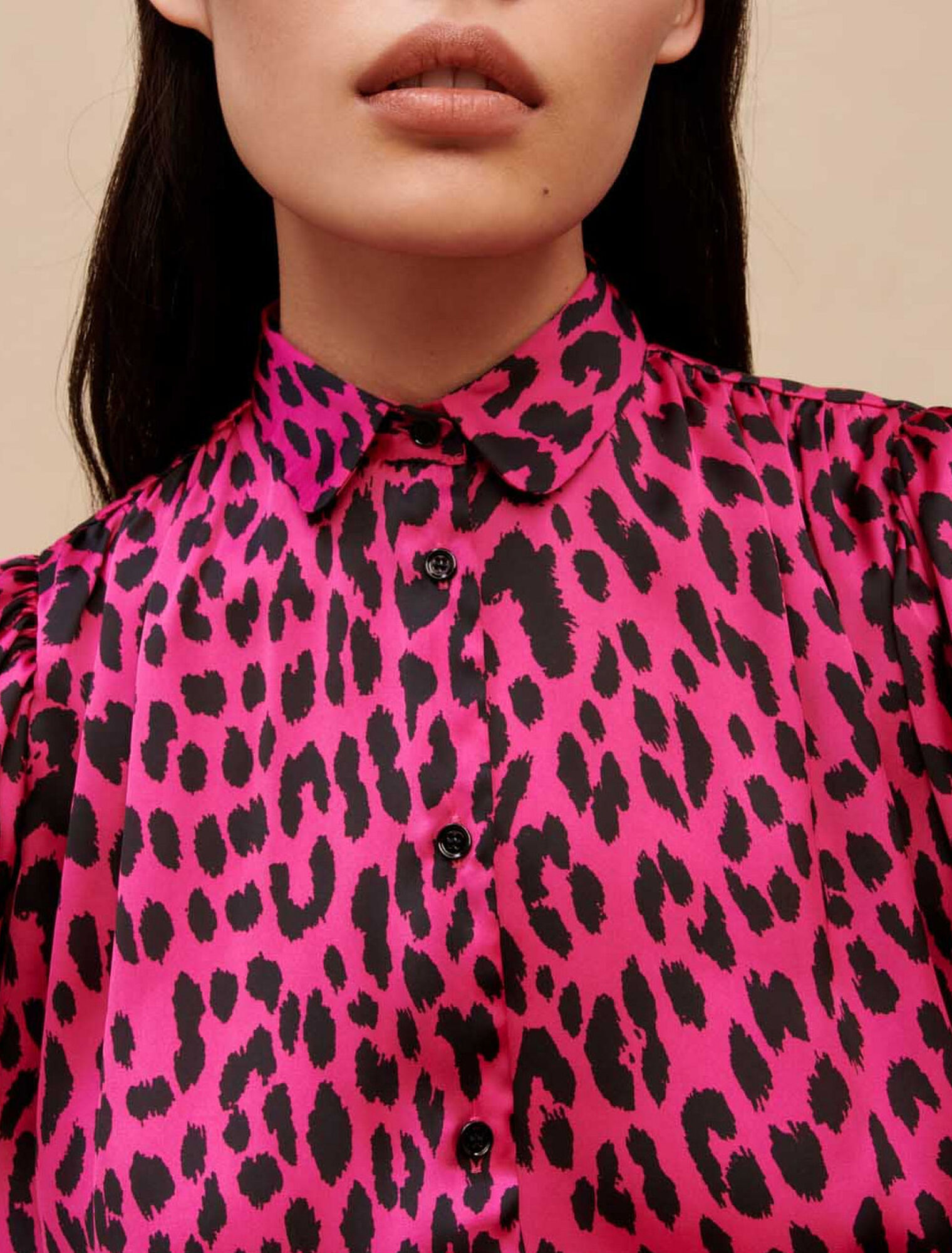 Camisa estampada leopardo