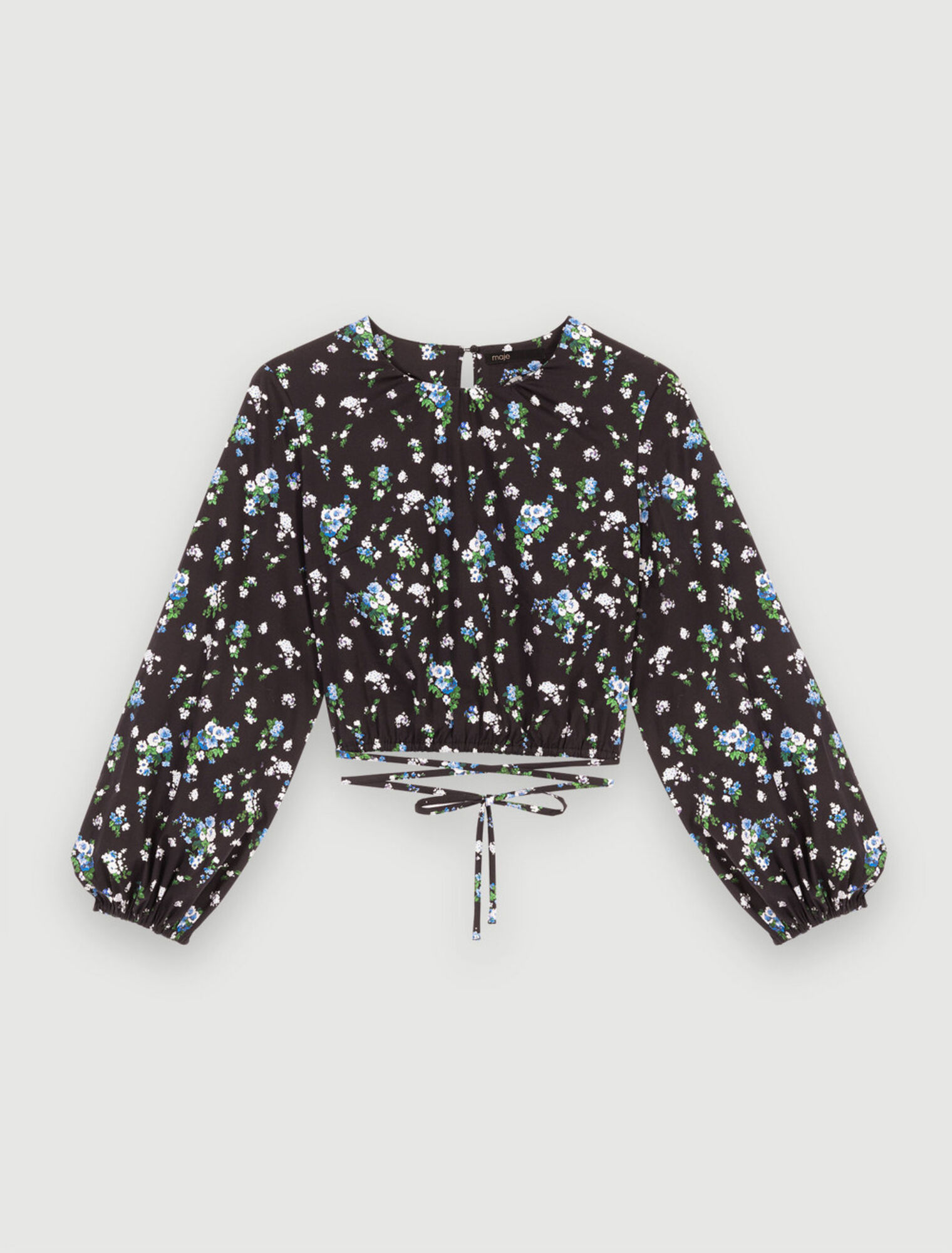 Top con lazo floral