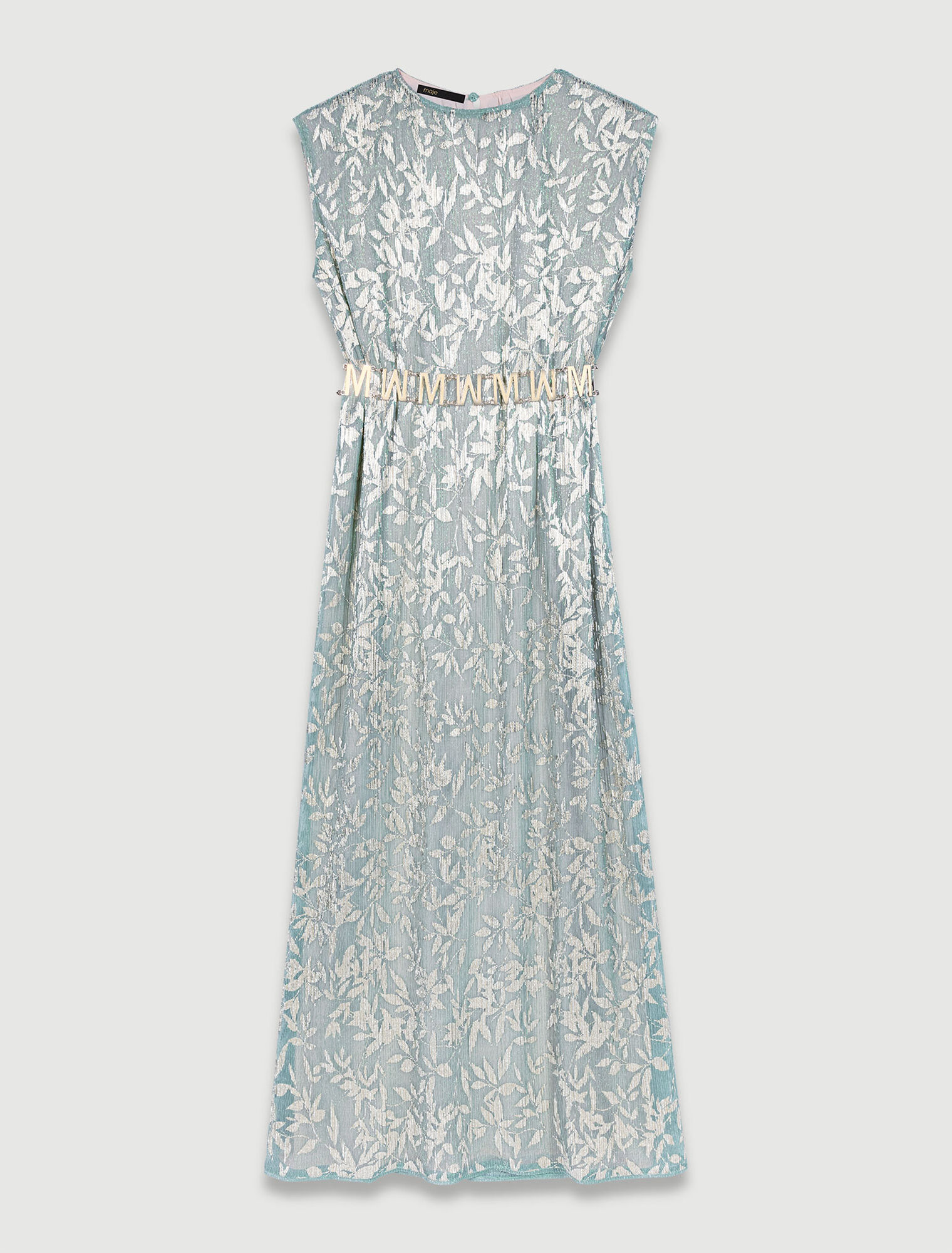 Vestido largo con capa