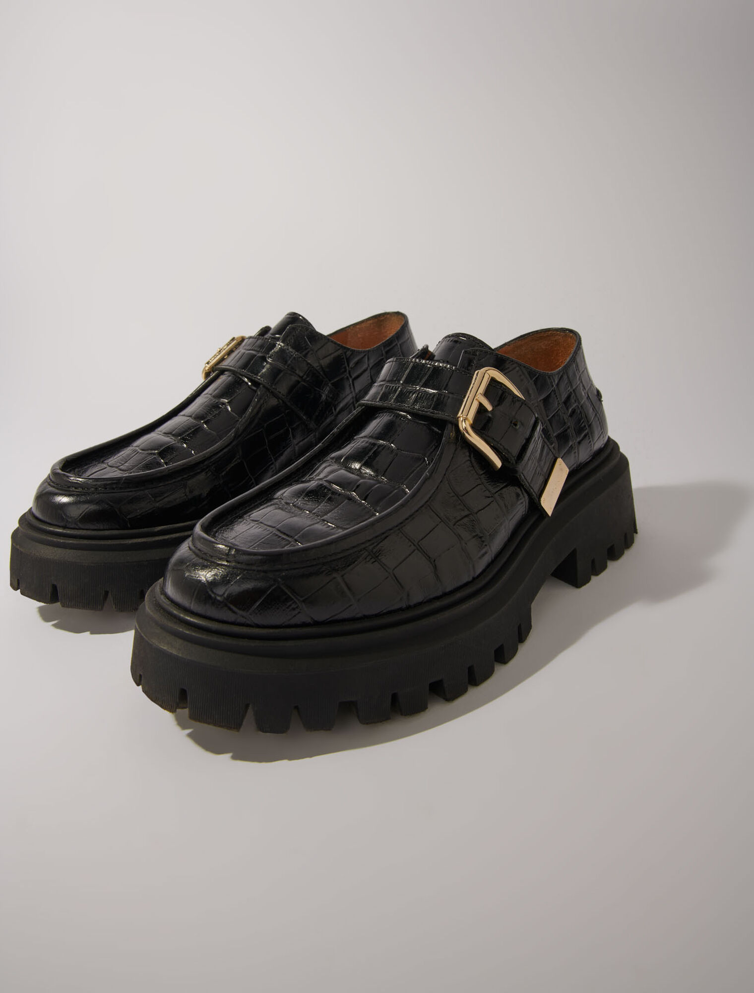 Derby chunky de piel