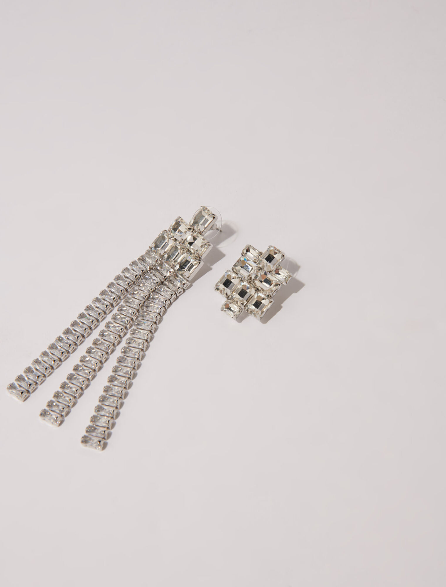 Pendientes de cascada con strass