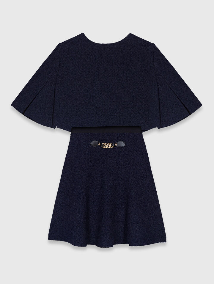 Vestido 2 en 1 de tweed