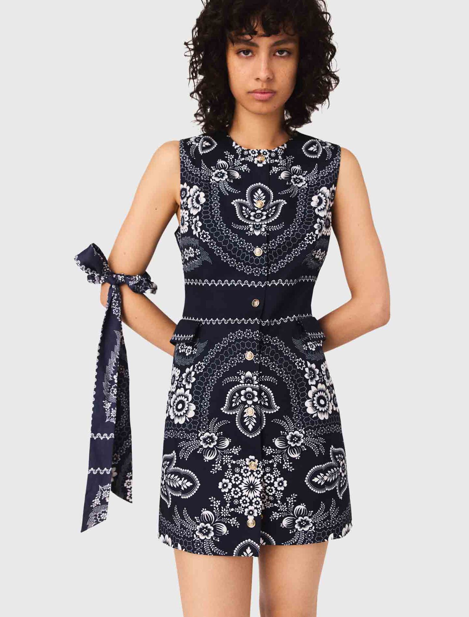 Vestido recto estampado